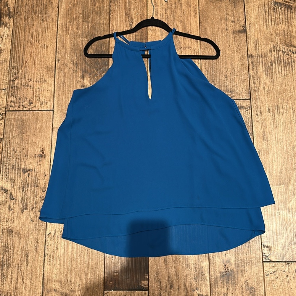 Elegant Blue Women's Halter Top
